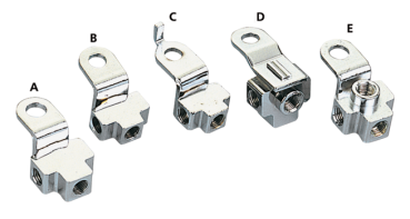 CHROME REPLACEMENT BRAKE LINE TEES